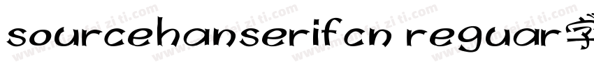 sourcehanserifcn reguar字体字体转换